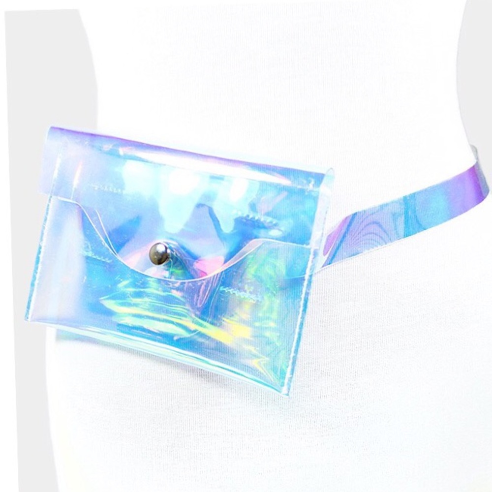Transparent Hologram Fanny Pack....Color: Clear